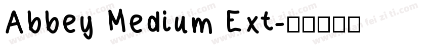 Abbey Medium Ext字体转换